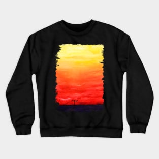 SUNSET brushstrokes Crewneck Sweatshirt